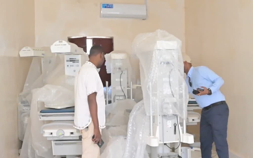 Medical equipment installation at Galkacyo General Hospital